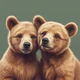 Two bear cubs