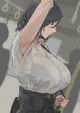 A woman armpit