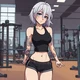 Goth gym girl 