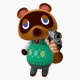 Tom Nook with a gun