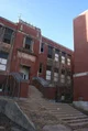 A collapsed school 