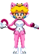 Princess peach cat