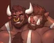 Bull and boar