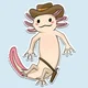 Cowboy axolotl