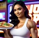 Muscle Girl Waitress