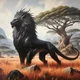 Dark lion