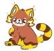 Toasty red panda