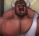 Sleeping bull