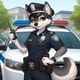 Wolf Police Officer