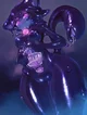 Latex cat suit