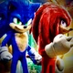 Knukcles y Sonic 