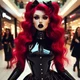 Goth at the mall