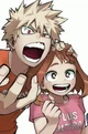 Uraraka and Bakugou 