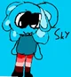 Sky the axolotl