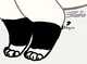 cat paw sock tf
