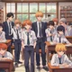 Anime boys school