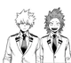 Kirishima and Bakugo