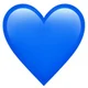 Blue heart emoji