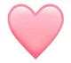 Pink heart emoji