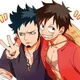 Luffy and Law