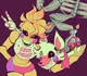 Toy Chica and Mangle