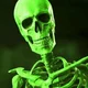 green skeleton