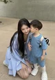 Korean Wife and son