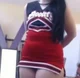 Chubby cheerleader