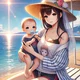 Mom and baby