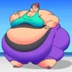 Fat yoga girl