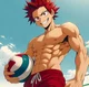 Shirtless Kirishima