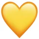 Yellow Heart emoji
