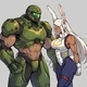 Miruko and Doom Guy