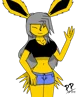 Anthro Jolteon TF TG