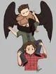 Castiel Dean and Sam