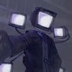 Large TV man