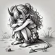 Little demon girl