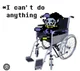 Jevil in a wheelchai