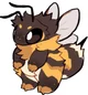 Fluffy royal bee