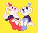 Cuphead and Mugman