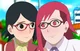 Sarada and Karin