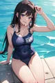 Anime Girl Swimming