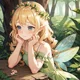 Shy forest fairy