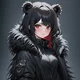 The Black bear girl