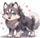 A little cute wolf