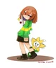Chara and flowey