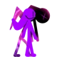 Purple stickman 