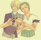 Zoro Usopp and Sanji