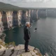 Old man on the cliff