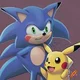 Pikachu and sonic 